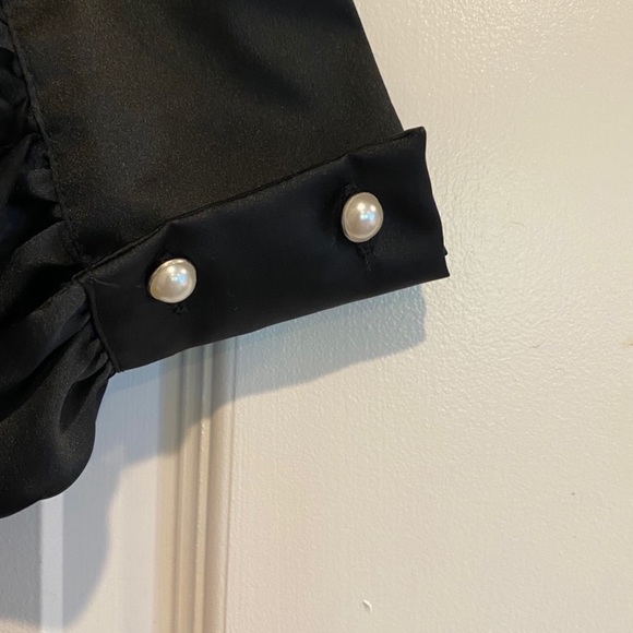 Zara Satin Effect Wrap Blouse - Picture 8 of 9